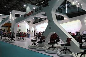 上海辦公家具展——碧江家具小編現場拍攝