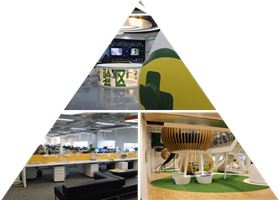 奇虎360現代時尚高端辦公家具環境