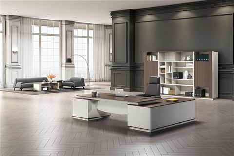 時(shí)尚現(xiàn)代老板辦公桌,老板辦公桌定制廠家