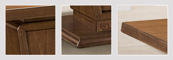 實木中型會議桌細節圖 四人會議桌細節圖