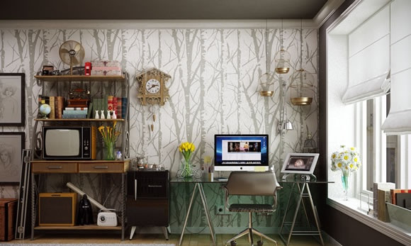 碧江上海辦公家具——國外創意家庭辦公室