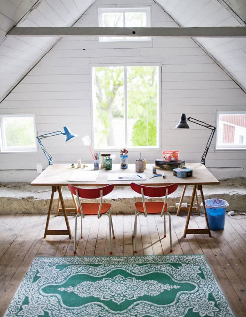 碧江上海辦公家具——國外創意家庭辦公室