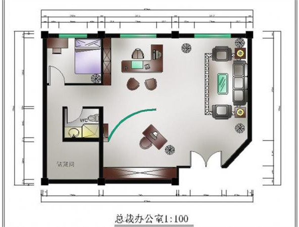 董事長辦公家具設計方案