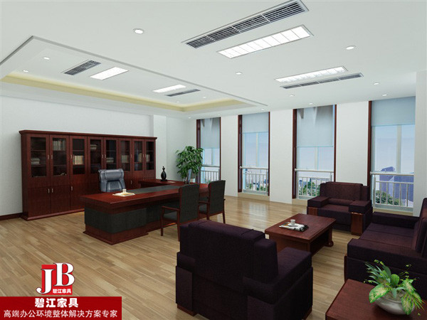 巨慧財富董事長辦公室辦公家具配置實景圖