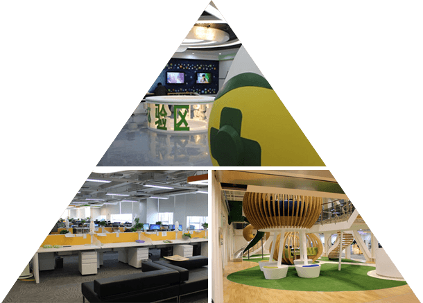 奇虎360現代時尚高端辦公家具環(huán)境