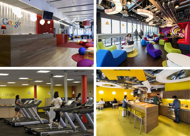 Google現代時尚高端辦公家具環(huán)境