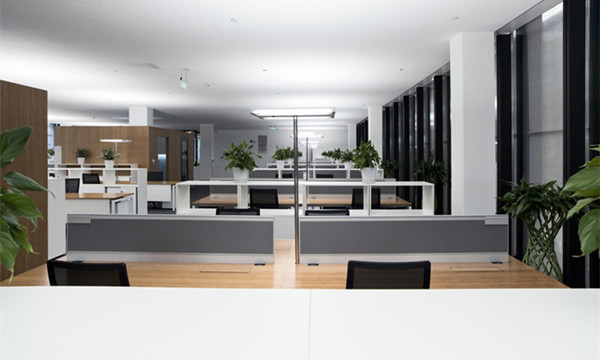 碧江辦公家具為羅氏制藥職員辦公區配置的辦公家具