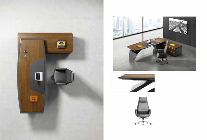 時尚總裁木質油漆大班臺 時尚總裁木質油漆大班臺