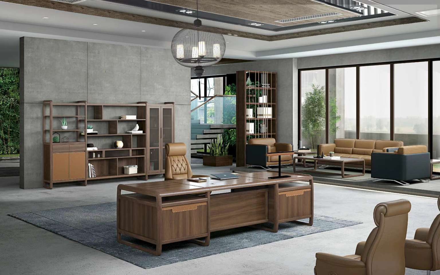 實木貼皮辦公桌 實木貼皮辦公桌