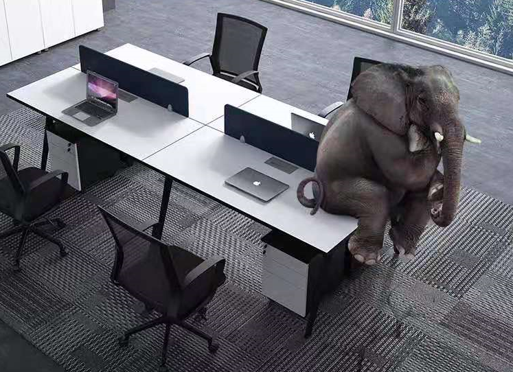 屏風四人辦公桌 屏風四人辦公桌