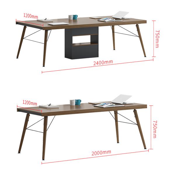 長方形會議桌會議室桌職員開會桌簡約現代洽談桌 長方形會議桌會議室桌職員開會桌簡約現代洽談桌