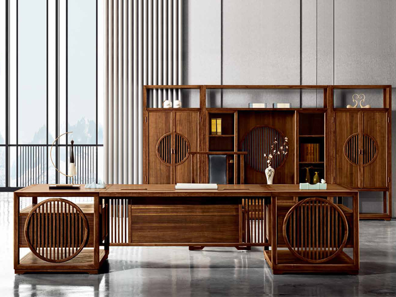 傳統實木大班臺新中式進口楠木總裁辦公桌 傳統實木大班臺新中式進口楠木總裁辦公桌