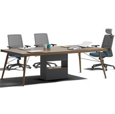 長方形會議桌會議室桌職員開會桌簡約現代洽談桌 長方形會議桌會議室桌職員開會桌簡約現代洽談桌